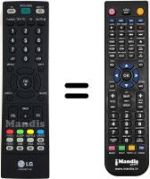 Replacement remote control LG M 228 WDP