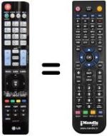 Replacement remote control LG 42 LD 575