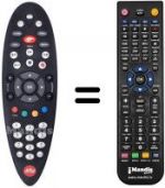 Replacement remote control Alice ALICE HOME TV (PIRELLI)