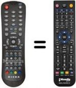 Replacement remote control Autovox AX 19DDT 58 HD