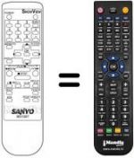 Replacement remote control B01007 SHOWVIEW