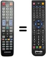Replacement remote control Samsung UE 55C6000