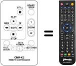Replacement remote control CRM-K3