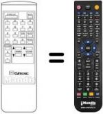 Replacement remote control Ctc CTV 188