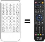 Replacement remote control CTV 200 / 2