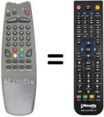 Replacement remote control Quadro CTV 2125 TXT MASTER