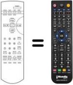 Replacement remote control Daewoo DTT 21C1 TU (F)