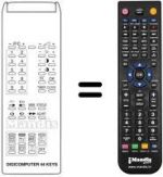 Replacement remote control Atlantic DIGICOMPUTER 44 KEYS