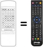 Replacement remote control TELEGAZI CTV 9Z85
