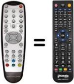 Replacement remote control MEDIACOM M-DTRSLIM