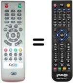 Replacement remote control Televes DTR 7142