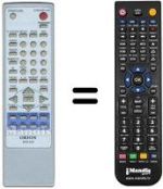 Replacement remote control DVD 818