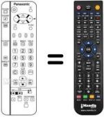 Replacement remote control Panasonic TX-15LT2