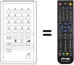 Replacement remote control UNIVERSUM 9556085