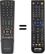 Replacement remote control Sharp LC 46 LX700E