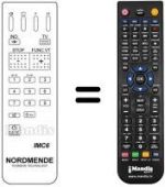 Replacement remote control NordMende GALAXY 36 XP
