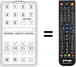Replacement remote control INFRARED REMOTE CONTROL