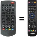 Replacement remote control PEEKTON PK 1770 TNT