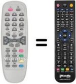 Replacement remote control KEYMAT KE LC 1796 T