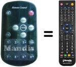 Replacement remote control Lenoir TVC 80 LCD