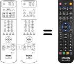 Replacement remote control Sony KV-32 DS65U