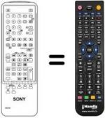Replacement remote control Sony KV-X 2530 BMK