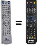 Replacement remote control 6711R1P090S