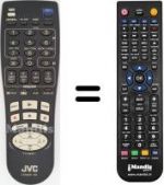 Replacement remote control JVC HR-J713