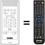 Replacement remote control Saba M 4205 M