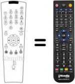 Replacement remote control Grundig MW 7015018