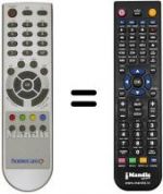 Replacement remote control Homecast T 3010