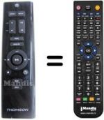 Replacement remote control Brandt MIC 100