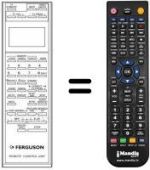 Replacement remote control PQ 10543 BT-44