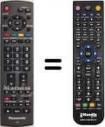 Replacement remote control Panasonic TH-37LE7