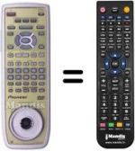 Replacement remote control CU-DV 025