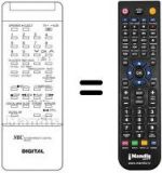 Replacement remote control RB-D1P DIGITAL