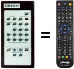 Replacement remote control Orion TVC 1699
