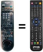 Replacement remote control RC-7VR01