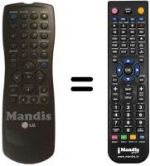 Replacement remote control RC 1123334 / 00
