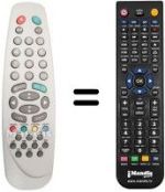Replacement remote control Seelver S70 BNX / INT