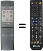 Replacement remote control RC 58