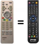 Replacement remote control Brandt 15 LCDM 03 B