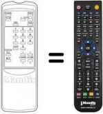 Replacement remote control RD-1077 E