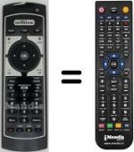 Replacement remote control Irradio DVT 1000