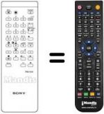 Replacement remote control Sony KV-2064 EC
