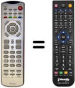 Replacement remote control Tatung V 32 ECCB
