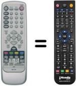 Replacement remote control Sinudyne P 42 B SAT