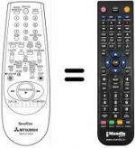 Replacement remote control RM 551V-59503
