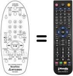 Replacement remote control RM 65805