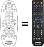Replacement remote control RM 70802